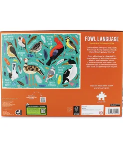 Ginger Fox Fowl Language 1000 Piece Puzzle -Canson Sale 85033 1004 5 4ww