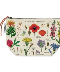Cavallini Wildflowers Cotton Pouch