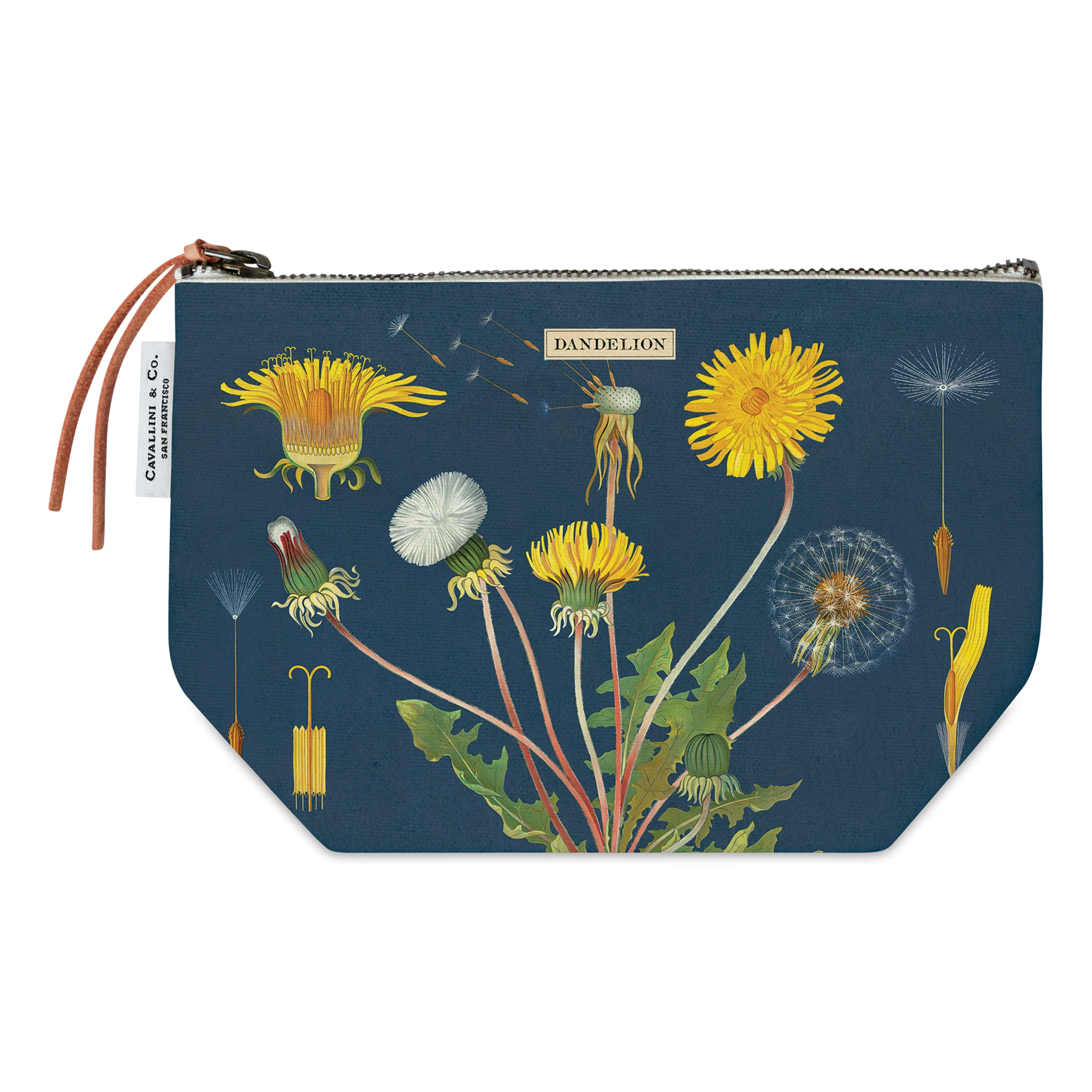 Cavallini Dandelion Cotton Pouch 1 Cavallini Dandelion Cotton Pouch