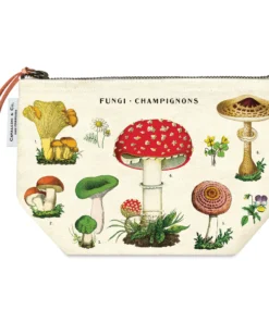 Cavallini Vintage Mushrooms Cotton Pouch