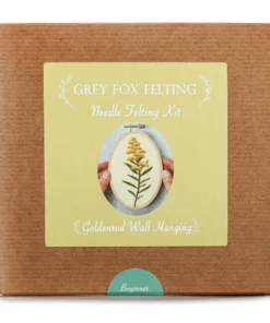 Grey Fox Felting Needle Felted Wall Hanging Kit