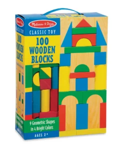 Melissa & Doug 100 Piece Wood Blocks Set