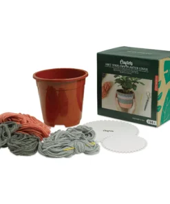 Kikkerland Crafters Knit Your Own Planter Cover Kit -Canson Sale 85713 1002 4 4ww