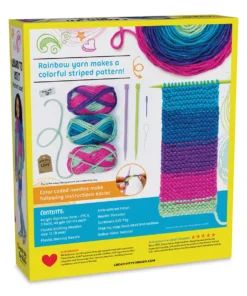Creativity For Kids Learn To Knit Pocket Scarf Kit -Canson Sale 85716 1001 2 4ww