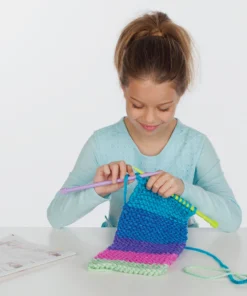 Creativity For Kids Learn To Knit Pocket Scarf Kit -Canson Sale 85716 1001 5 4ww