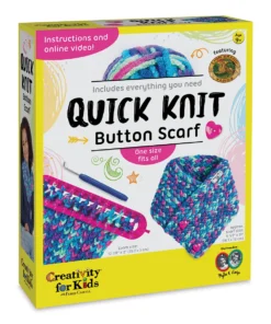 Creativity For Kids Quick Knit Button Scarf Kit