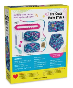 Creativity For Kids Quick Knit Button Scarf Kit -Canson Sale 85719 1001 2 4ww