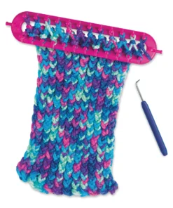 Creativity For Kids Quick Knit Button Scarf Kit -Canson Sale 85719 1001 3 4ww