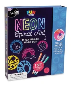 SpiceBox Fun With Neon Spiral Art Kit