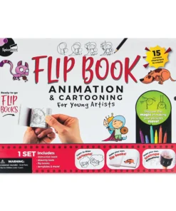SpiceBox Flip Book Animation And Cartooning For Young Artists Kit