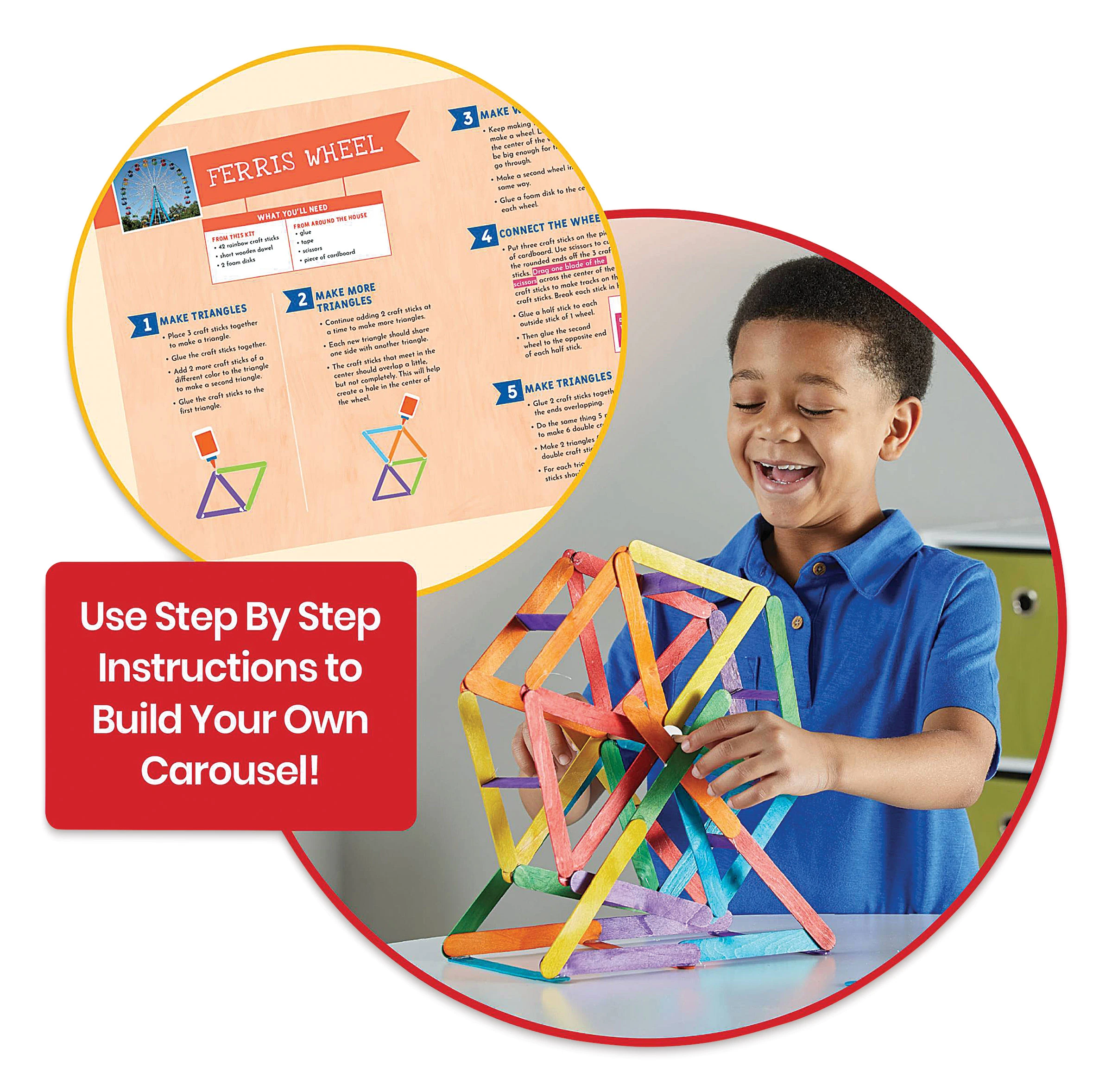 Hand2Mind Craft Stick Creations Set 4 Hand2Mind Craft Stick Creations Set - Image 4