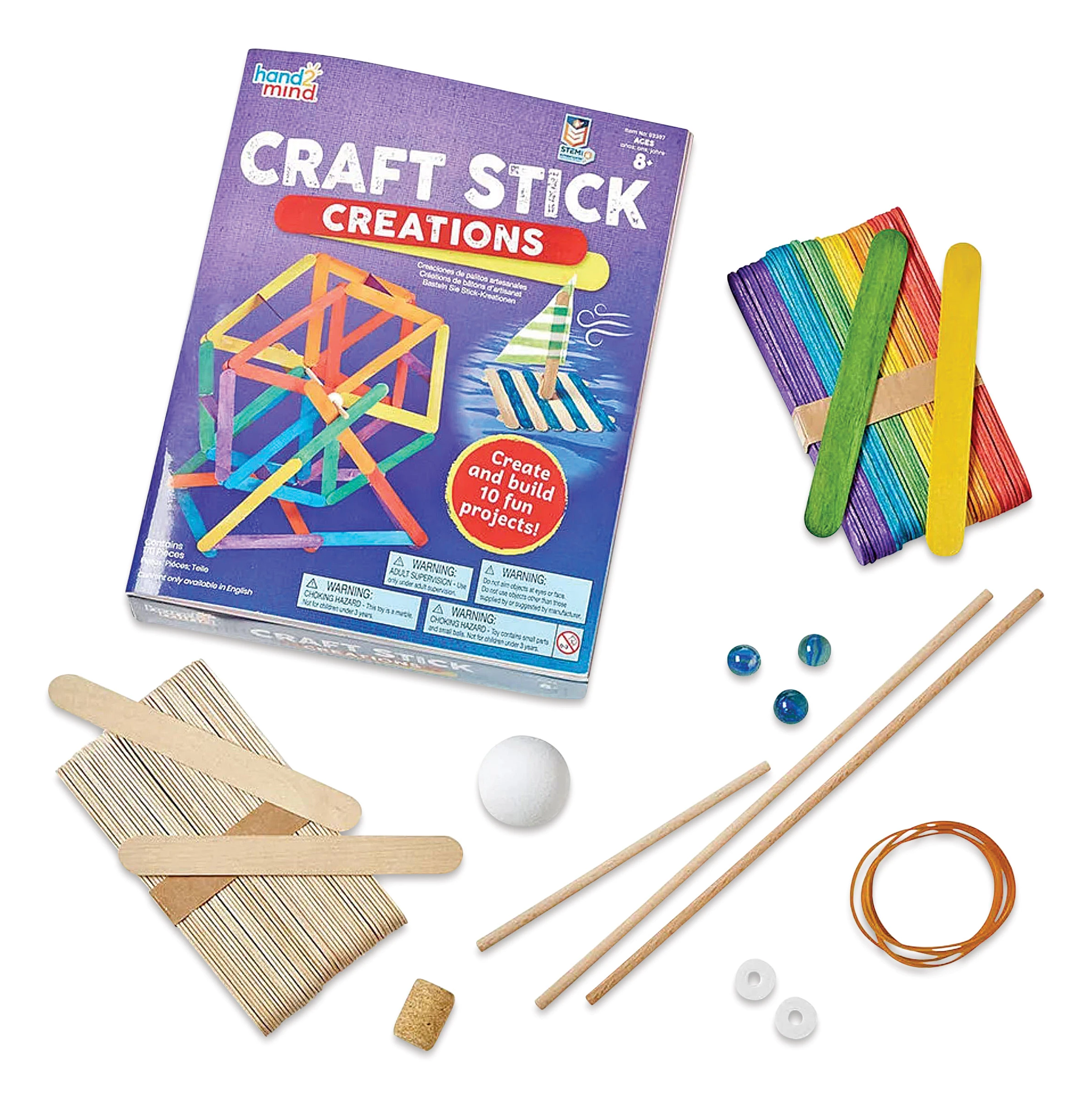 Hand2Mind Craft Stick Creations Set 1 Hand2Mind Craft Stick Creations Set