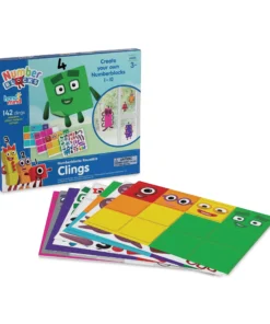 Hand2Mind Numberblocks Reusable Cling Stickers