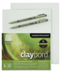 Ampersand Claybord And Pigma Micron Pen Pack