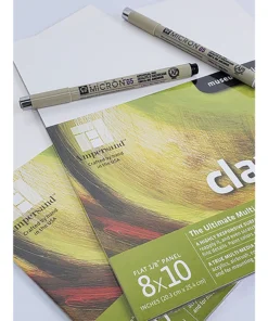 Ampersand Claybord And Pigma Micron Pen Pack -Canson Sale 87102 1001 6 4ww